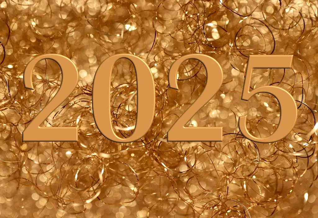 Futuristischer Kalender 2025 mit hervorgehobenem Datum und Silhouette von Alexander, der ein Instrument spielt; wann spielt Alexander 2025.