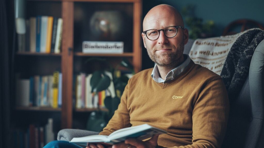 Bastian Bielendorfer spricht über seine Krankheit während eines Interviews, emotionale Szene mit intensivem Blick