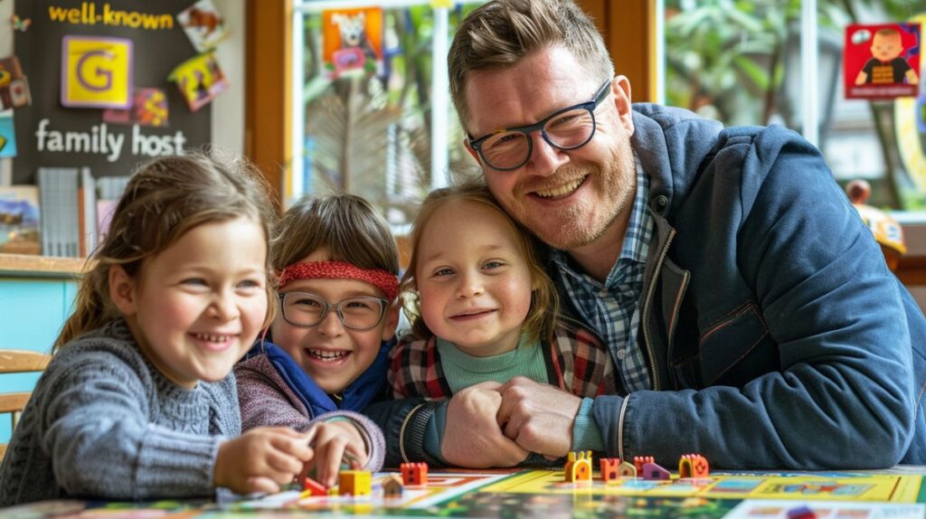 Günther Jauch mit adoptierten Kindern beim Familienpicknick im Park